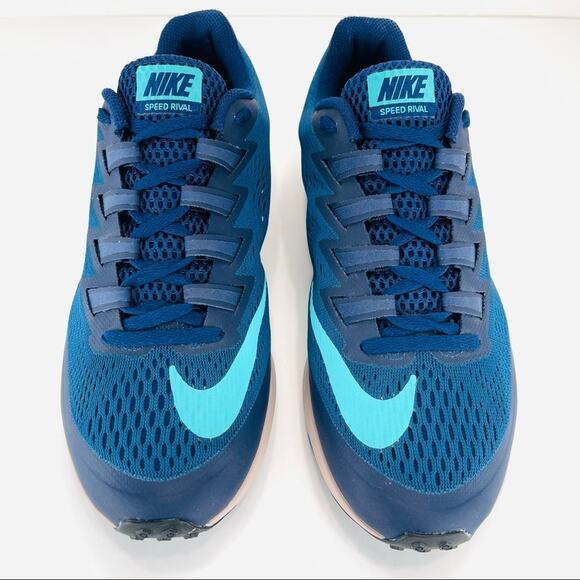 Men Nike Speed Rival Zoom Racing Running Shoes Size 7.5/40.5 Blue Distance Track main image 16